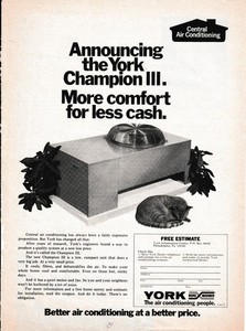 York Air Conditioners 1 print ad 1971