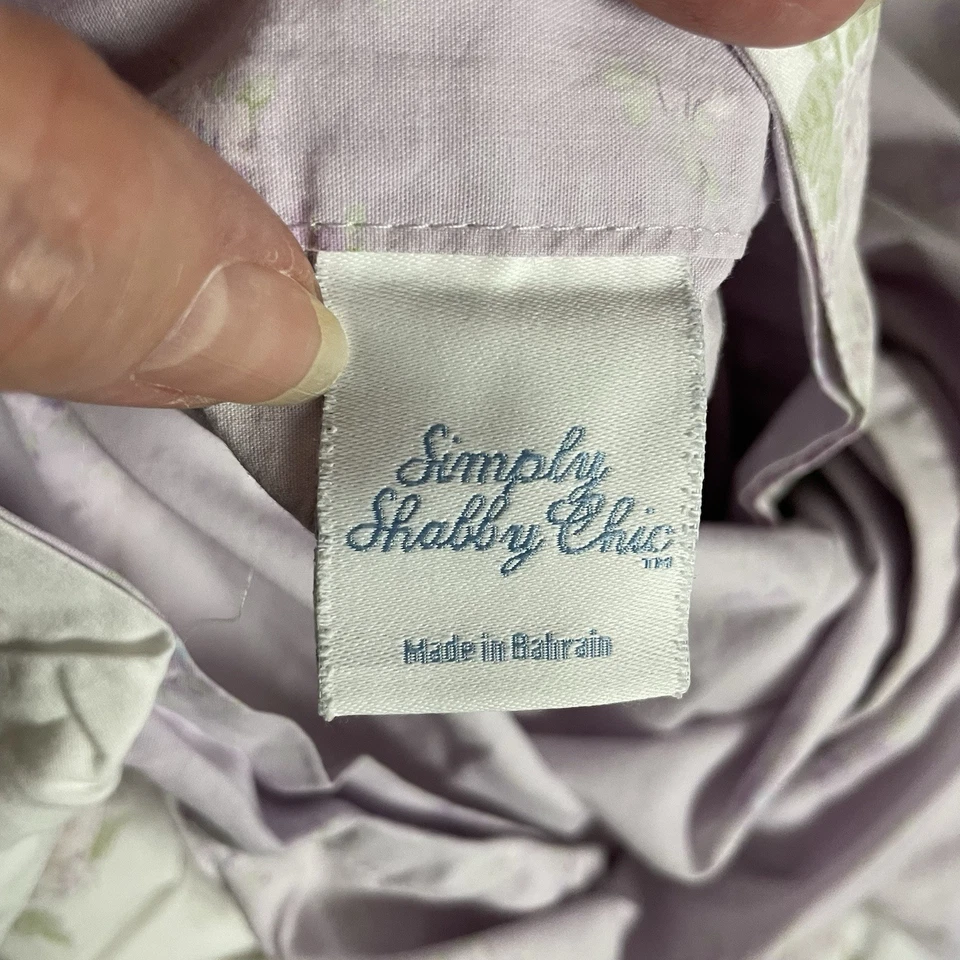 Funda nórdica Simply Shabby Chic funda completa/queen lavanda floral reversible 50x70 Foto 3 de 4