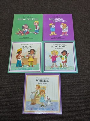 VTG Help Me Be Good Books Lot of 5 Joy Berry Homeschool Children HC 1988