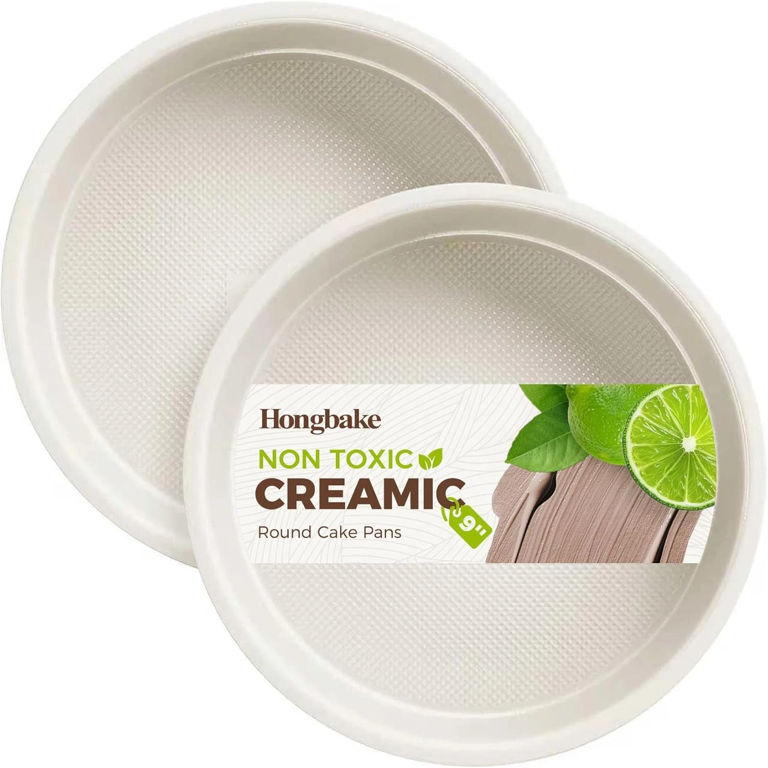 Nonstick Ceramic 9 Inch Round Cake Pan Set of 2 Heavy-Duty Aluminized Steel
Opens in a new window or