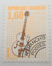 TIMBRE PREOBLITERE FRANCE N° 213 - GUITARE - SANS GOMME