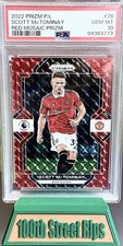 2022 Panini Prizm Premier League Scott McTominay Red Mosaic PSA 10 No. 78 Man U