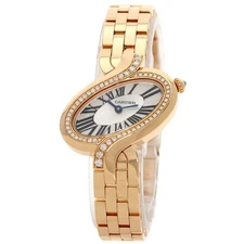 CARTIER Delices de Cartier SM Diamond Watches WG800003 K18 Yellow Gold/18K Y...
