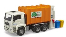 BRUDER, MAN TGA 6x4 poubelle avec 2 poubelles, échelle 1/16, BRU2772