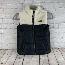 Timberland Size 6 Kids Sheepskin Outdoor Puffer Vest EUC