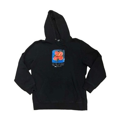 STUSSY Hibiscus Painting Black Hoodie | eBay
