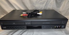 JVC, HR-XVC15 DVD/VCR VHS Combo Black Player Tested Working.