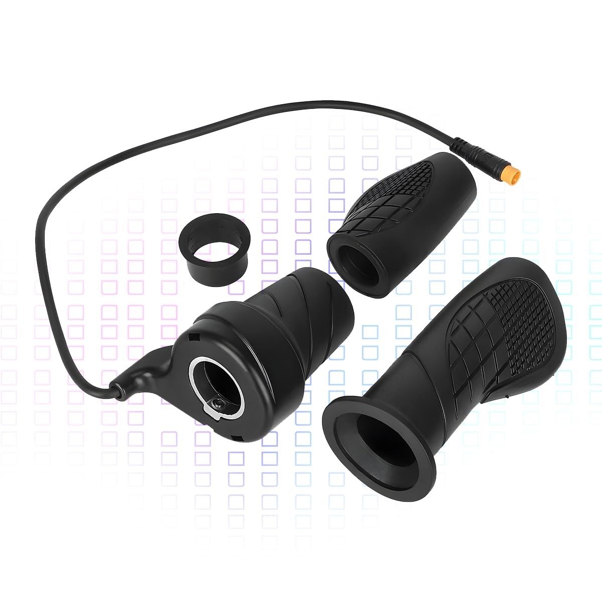 Half Twist Throttle, Electric Bike Thumb Throttle Waterproof Handle Grip, 36V 