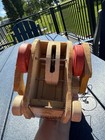 Vintage Fisher Price Cackling Hen #120 Pull Toy Wood Chicken 1960s USA — photo 5