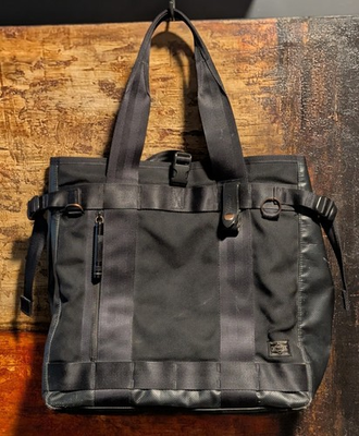 #ad PORTER Yoshida HEAT Tote Bag Black 703 07966 $124.99