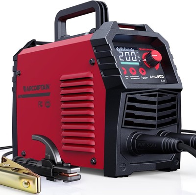 ARCCAPTAIN Stick Welder, [Large LED Display] 200A ARC/Lift TIG Welding Machine