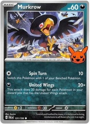 Murkrow - 131/193 - Common (Trick or Trade 2023) - Near Mint