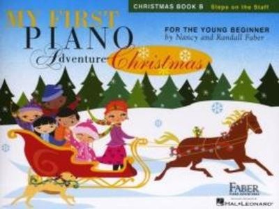 My First Piano Adventure: Christmas Book B Early Elementary Songbook with Steps