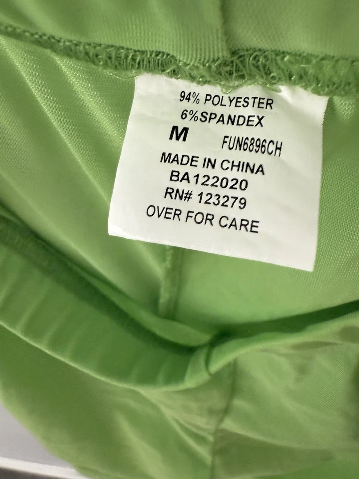 Disfraz de Cutie del espacio exterior para niña - mediano.  Vestido rosa, antena, leggings verdes Foto 4 de 4