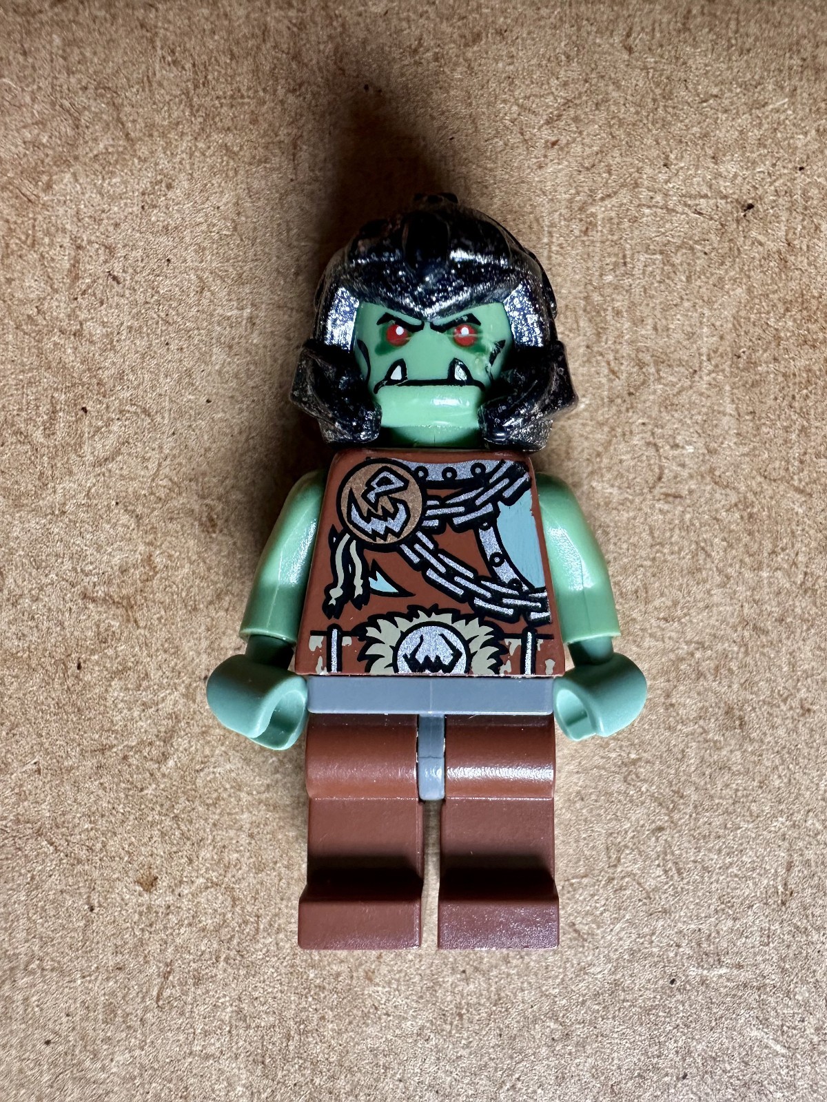 LEGO Fantast Era Troll Warrior Minifigure ~ Castle cas368 ~ Genuine ~ Damaged