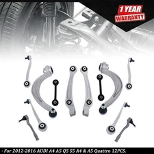 Control Arm Suspension Kit For  AUDI A4 A5 Q5 S5 A4 & A5 Quattro 12PCS 2012-2016