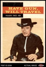1958 Topps TV Westerns #30 Paladin Takes Aim  Have Gun Will Travel 8 - NM/MT