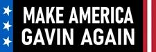 Make America Gavin Again Magnet Large 3x10" Bumper Sticker Size Fun Newsom 2028