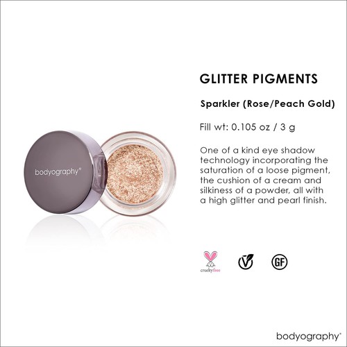 Glitter Pigment - Sparkler Peach Gold for Women - 0.105 oz Eye Shadow - Picture 2 of 7