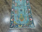 Turkish Oushak Rug,Geometric Multicolored Area Rug,Handmade Bohemian Rug 2.7x6 — photo 4