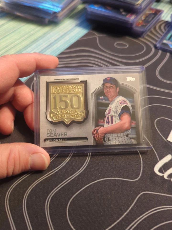 2019 Topps - 150th Anniversary Commemorative Medallion Card #AMM-TS Tom Seaver - Image 4 of 4