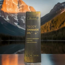Body Shimmer Oil & Face Brightener, Long-Lasting Glow Luminizer