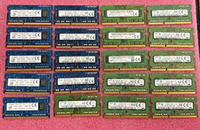 Lot Of 20 4GB 1RX8 PC3L-12800S Laptop Memory Samsung, Micron, Sk Hynix