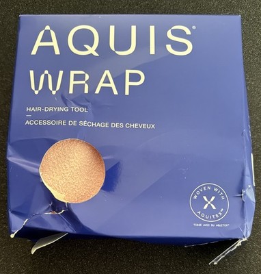 Aquis Wrap Hair-Drying Tool Towel Light Pink Faster Hair Drying Aquitex DMGD BOX