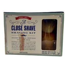 Traders Joes Close Shave Kit Shave Soap Shave Balm Shave Brush Box Damage