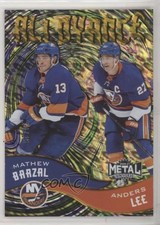 2020-21 Skybox Metal Universe Alloyance Gold 14/25 Anders Lee Mathew Barzal 0zu
