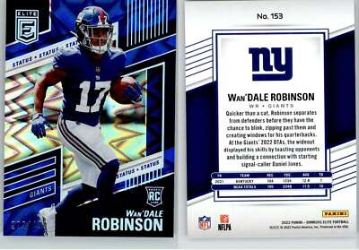2022 Panini Donruss Elite - Rookies Wan'Dale Robinson #153 Status