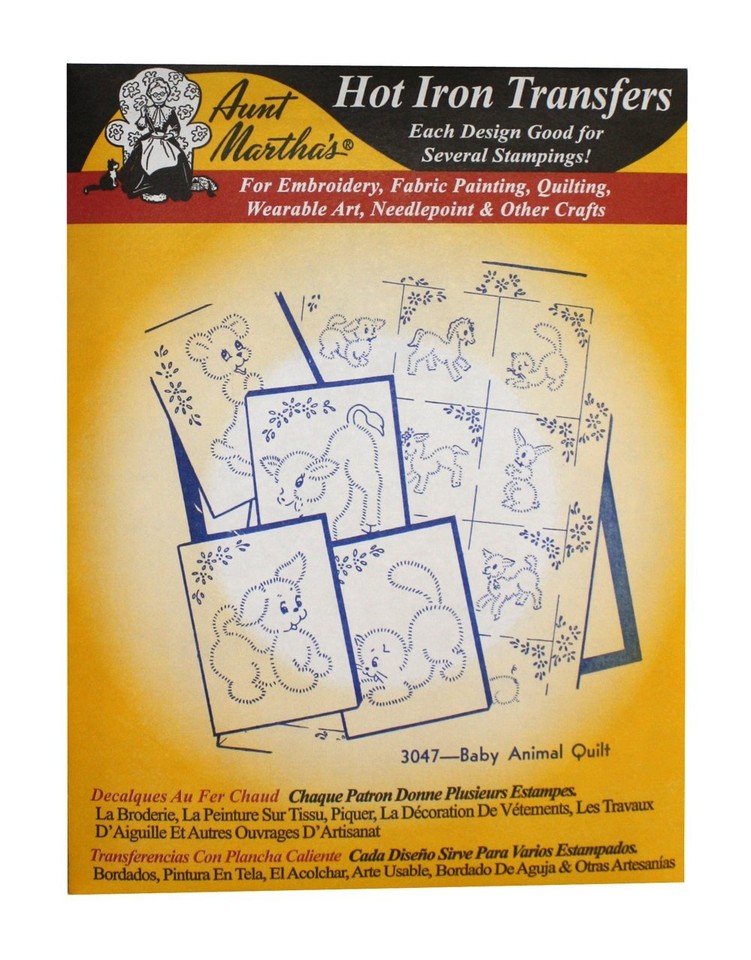 Iron On Transfer Patterns for Stitching, Embroidery or Fabric Painting