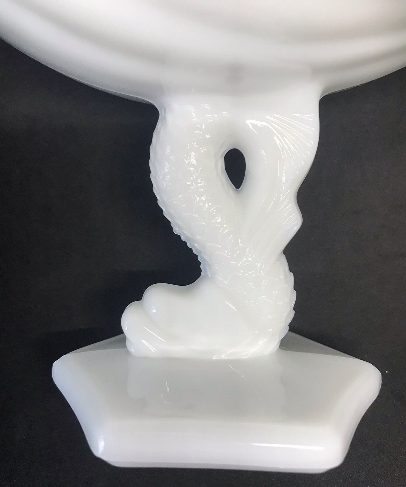 Vintage Westmoreland Dolphin White Milk Glass Open Compote 🌹 eBay