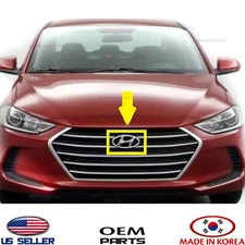 Front Grille Emblem Elantra Sedan 2017-2018 Front H Logo New Genuine Hyundai OEM