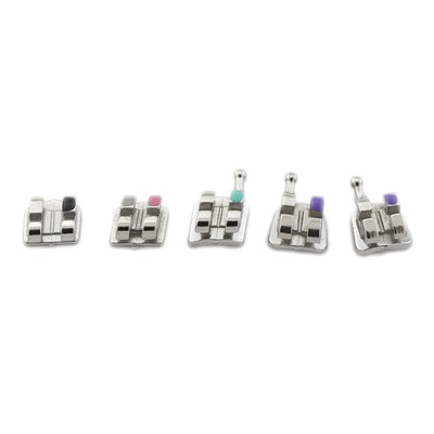 10 Kits Brackets Orthodontiques MBT 0.022 Avec Crochet - Acier Inoxydable, Neufs