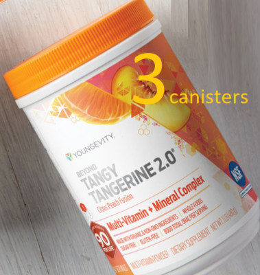 Youngevity Plan-1x BTT 2.0 Citrus Peach Fusion 3 Pack Dr Wallach Free Shipping