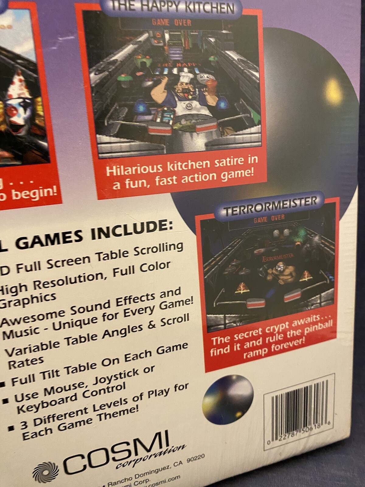 SEALED 1999 3D Pinball Express Big Box Computer Game PC Cosmi Swift