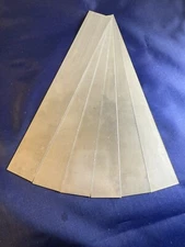 Stainless Steel Sheet Metal (6 pieces) 24ga. 1-1/4" x 9"  Type 316 S S