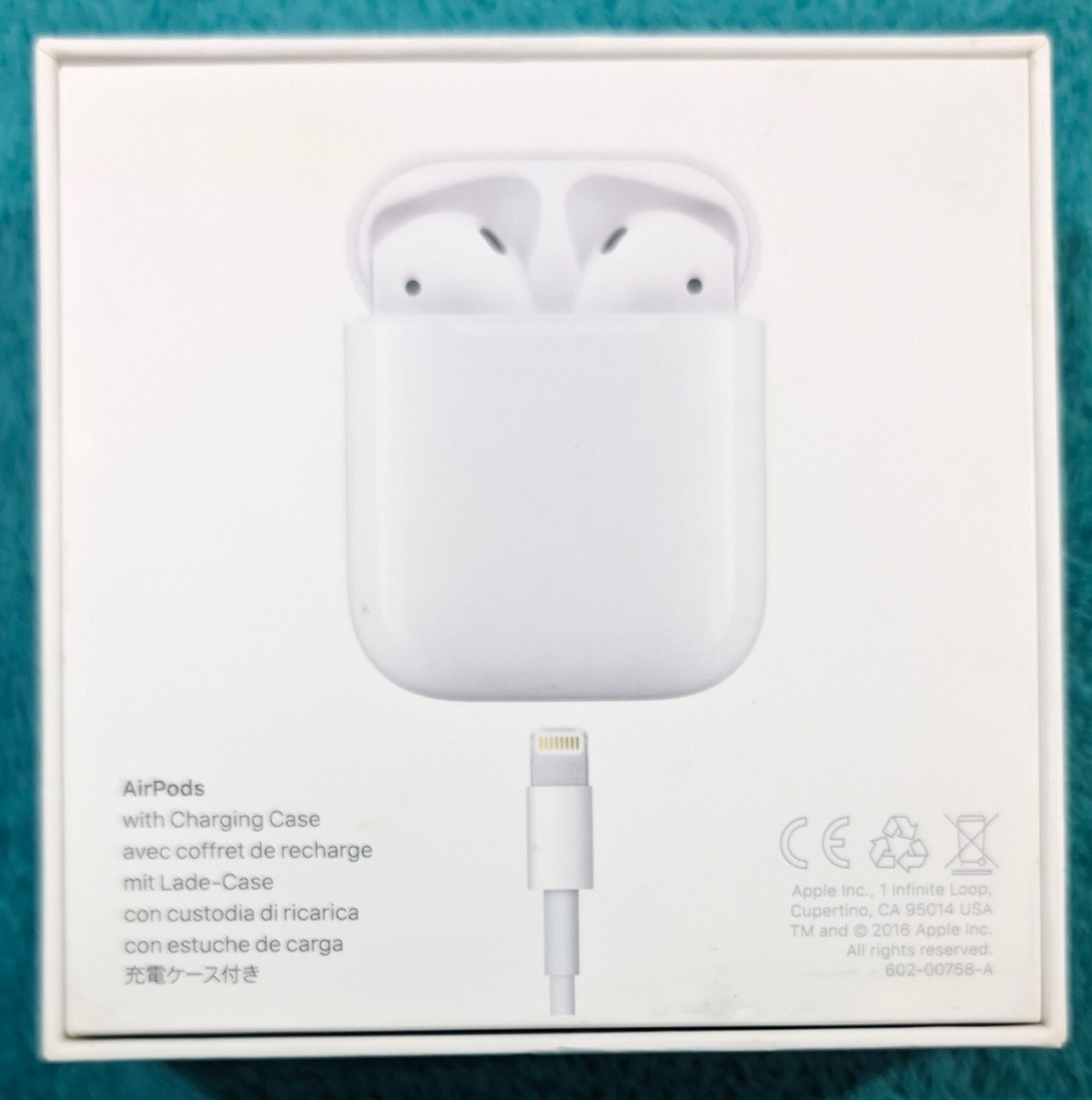 Apple AirPods MMEF2ZM/A - EMPTY BOX For Models A1523 A1722 A1602
