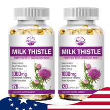 Liver Cleanse, Detox  Repair, 1000 mg Support Supplement with Milk Thistle