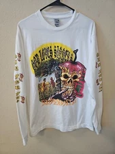 GOD LOVES SINNERS - SUPERFICIAL - BAD APPLE - MEN'S LARGE LONG SLEEVE T SHIRT 