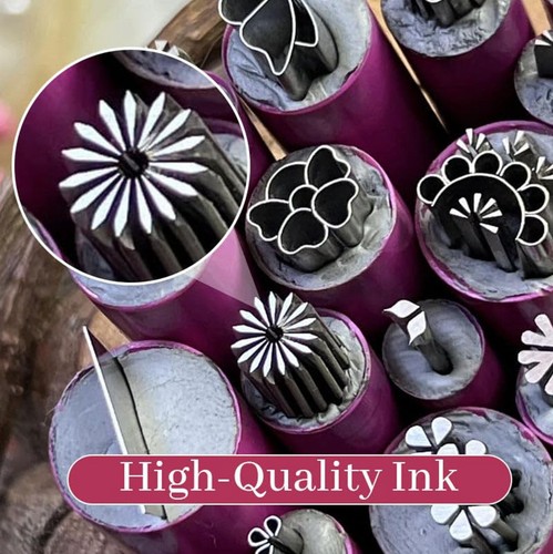 6pcs Nail Stamp Pen DIY Tools With 6 Different Patterns Nail Stamp Pen Set - Picture 7 of 11