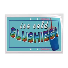 Decal Stickers Ice Cold Slushies Restaurant Cafe Bar A Vinyl Store Sign Label
