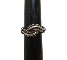 Vintage Sterling Silver Southwestern Rope/cable Band Ring SIZE 7
