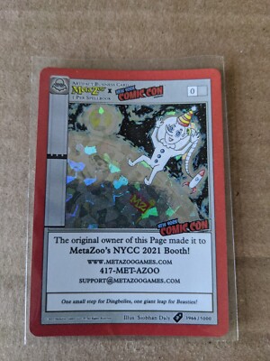 MetaZoo x New York Comic Con NYCC 2021 Exclusive Holo Promo Card