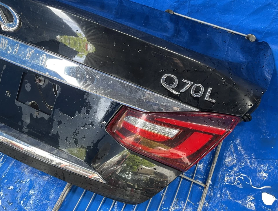 ⭐15-19 INFINITI Q70 Q70L TAPA MALETERO CUBIERTA PUERTA TRASERA ESCOTILLA NEGRO (KH3) #OR15-TRS282 Foto 2 de 4