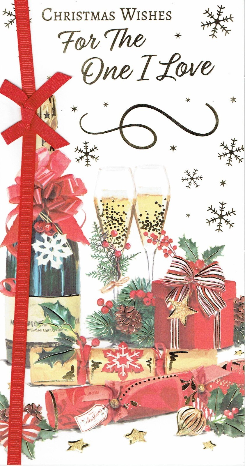 ONE I LOVE CHRISTMAS CARD  -  Quality Card Partner Wife Girlfriend Fiancee Lover