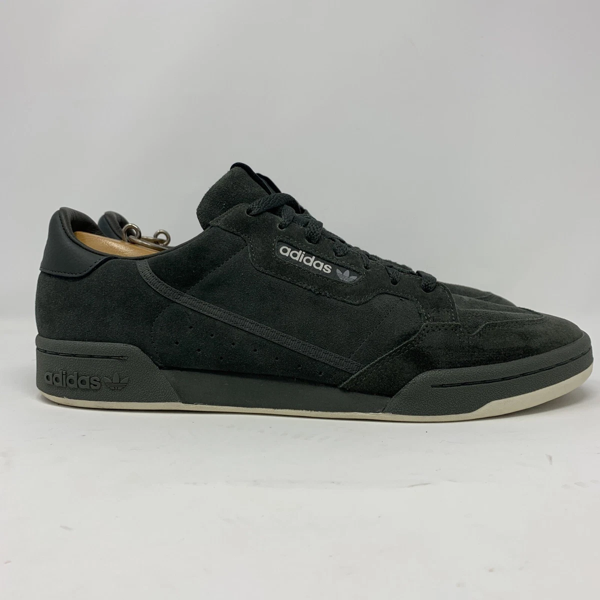 adidas Continental 80 Mens Suede Size 14 Sneakers Casual Shoes Gray Green EE5364