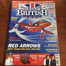 Best of British Magazine, July 2014, Porridge, Princess Diana, Red Arrows, Move