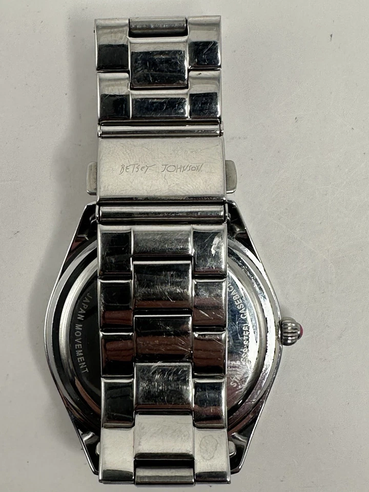 Reloj Mujer Betsey Johnson Bj00048-01 Batería Nueva 40MM 5.5" Crazy Numbers E12 Foto 4 de 4